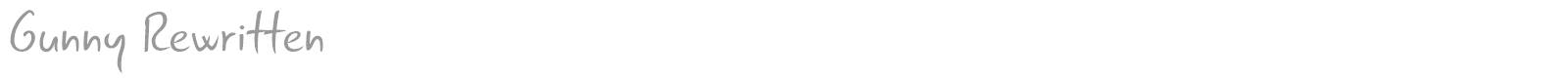 Gunny Rewritten font preview