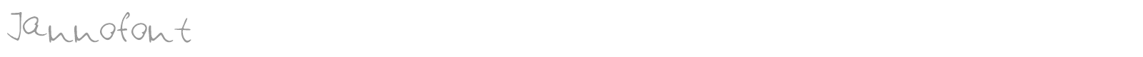 Jannofont font preview