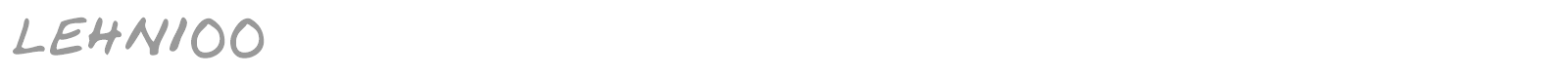 LEHN100 font preview