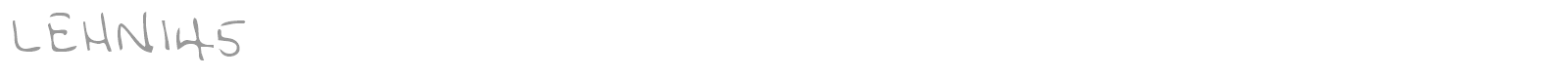 LEHN145 font preview