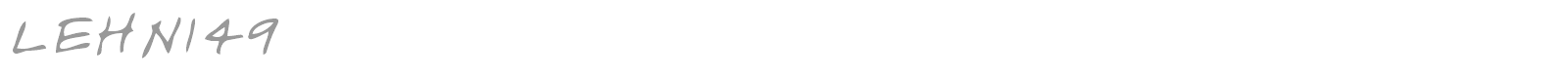 LEHN149 font preview