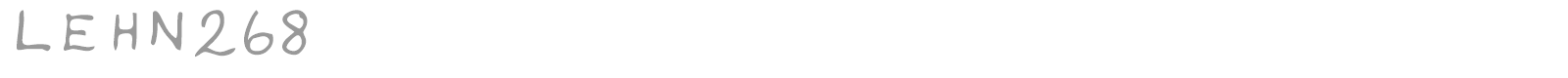 LEHN268 font preview