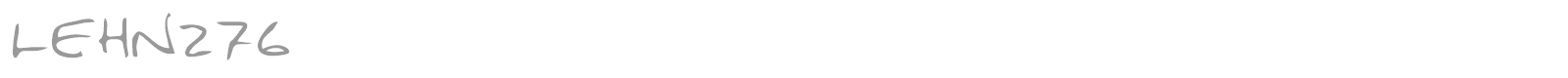 LEHN276 font preview