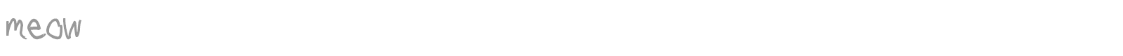 meow font preview