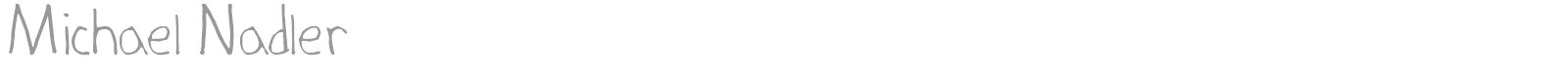 Michael Nadler font preview