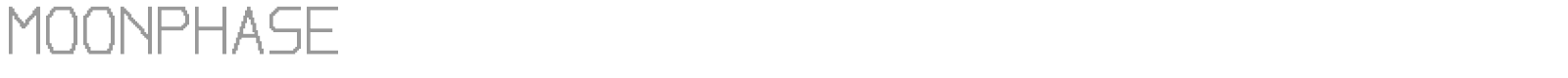 Moonphase font preview