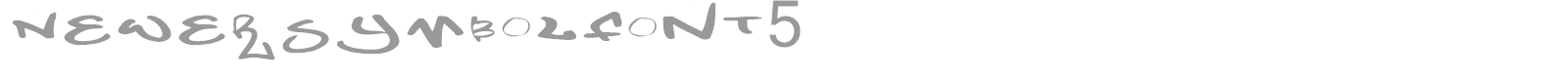NewerSymbolFont5 font preview