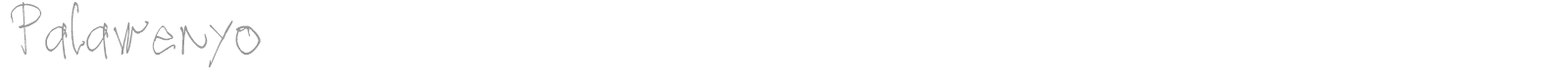 Palawenyo font preview