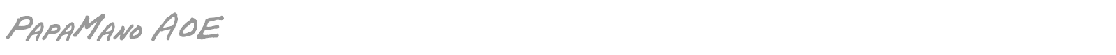 Papa Mano font preview