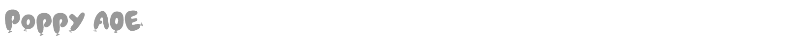 Poppy font preview