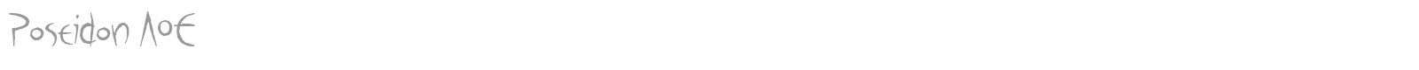 Poseidon font preview