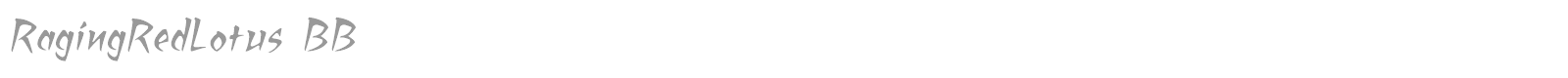 RagingRedLotus BB font preview
