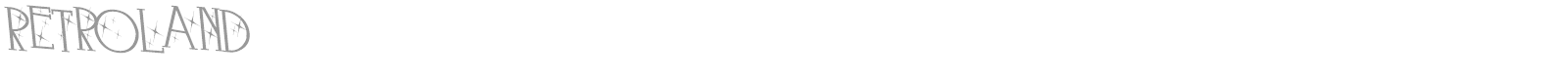 Retroland font preview