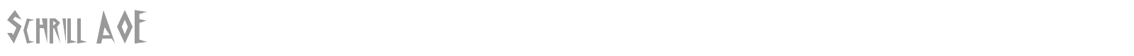 Schrill font preview
