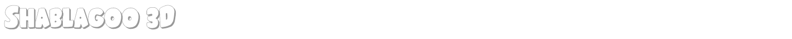 Shablagoo Super-Italic font preview