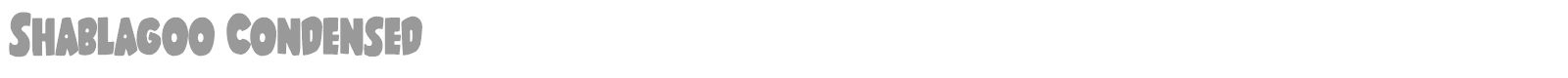 Shablagoo Super-Italic font preview
