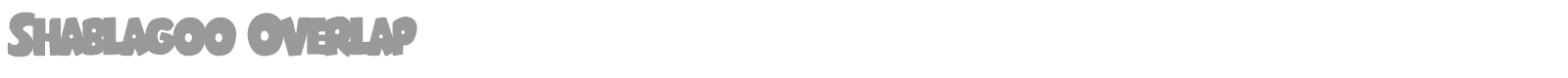 Shablagoo Super-Italic font preview