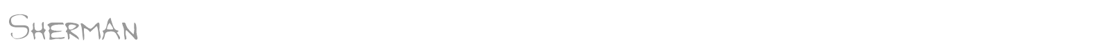Sherman font preview