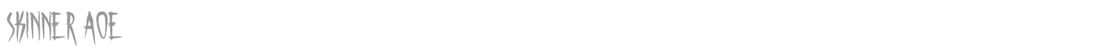 Skinner font preview