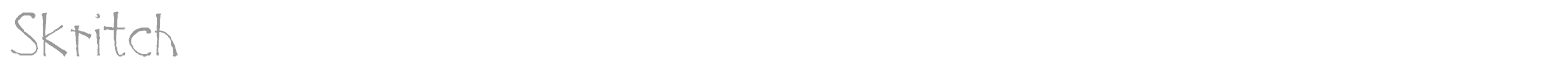 Skritch font preview