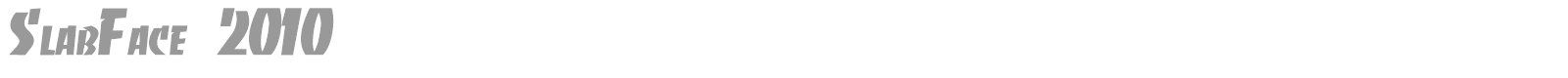 SlabFace 2010 font preview