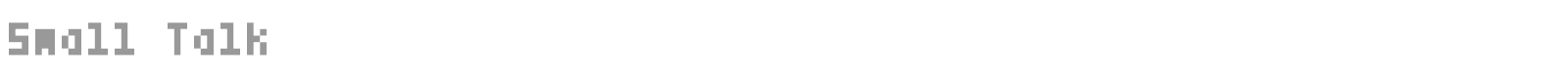 Small Talk font preview