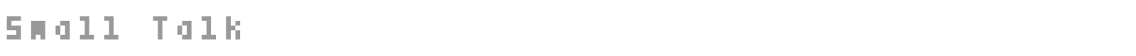 Small Talk font preview