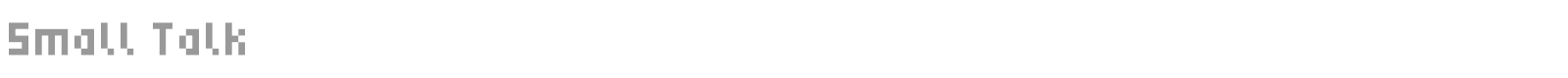 Small Talk font preview