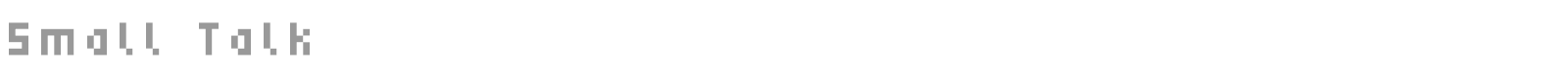 Small Talk font preview
