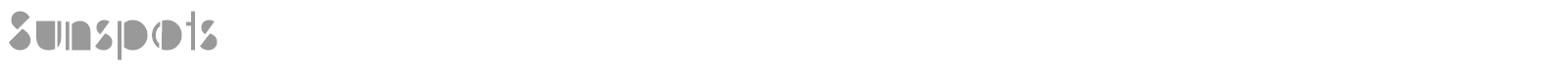 Sunspots font preview