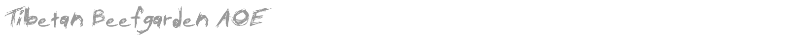 Tibetan Beefgarden font preview