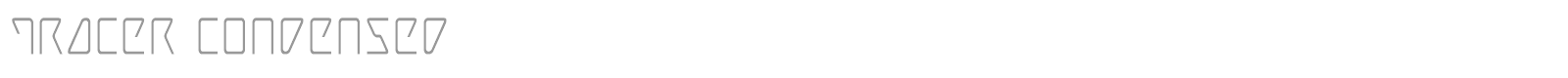 Tracer Super-Italic font preview