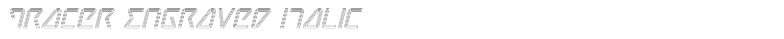 Tracer Super-Italic font preview