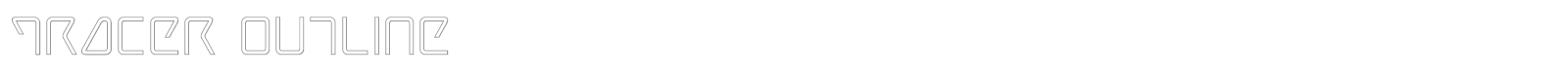 Tracer Super-Italic font preview