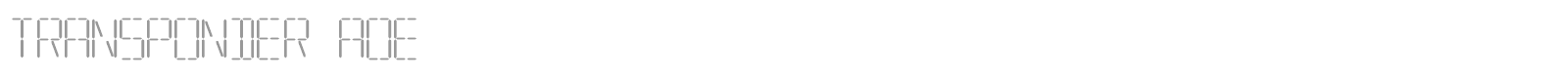 Transponder font preview