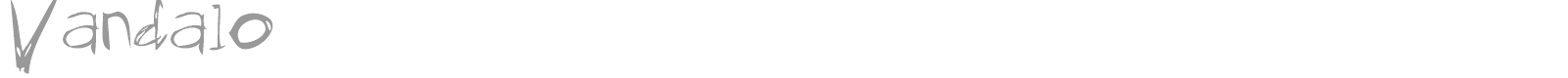 Vandalo font preview