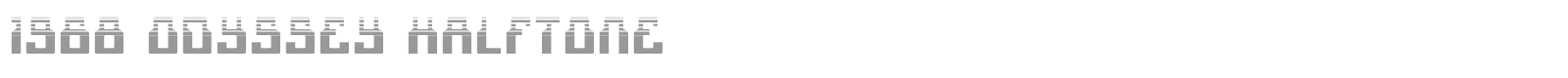 1968 Odyssey Leftalic font preview