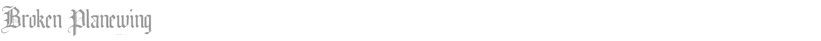 Broken Planewing font preview