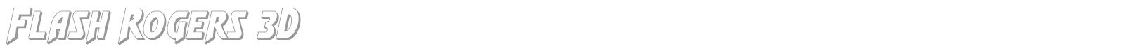 Flash Rogers Super-Italic font preview