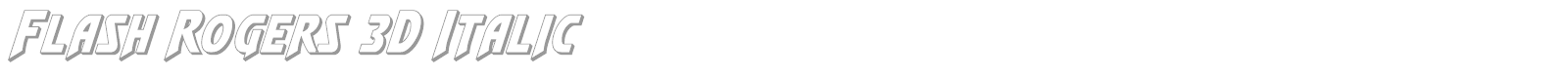 Flash Rogers Super-Italic font preview