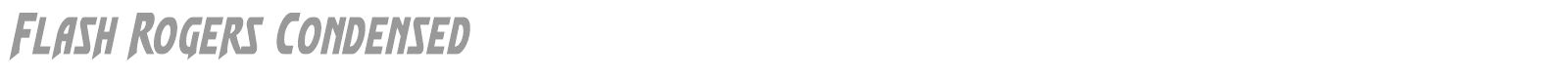 Flash Rogers Super-Italic font preview