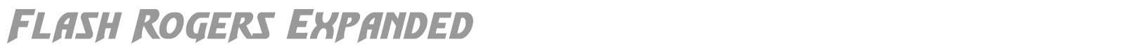 Flash Rogers Super-Italic font preview