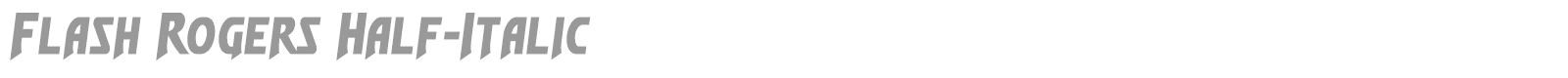 Flash Rogers Super-Italic font preview
