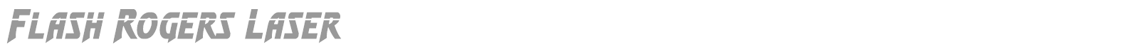 Flash Rogers Super-Italic font preview
