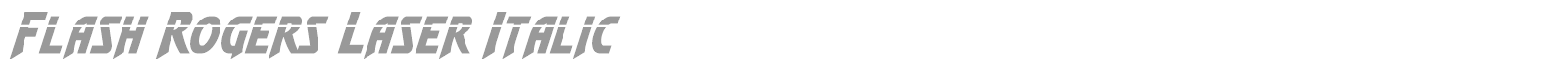 Flash Rogers Super-Italic font preview