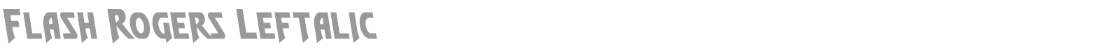 Flash Rogers Super-Italic font preview