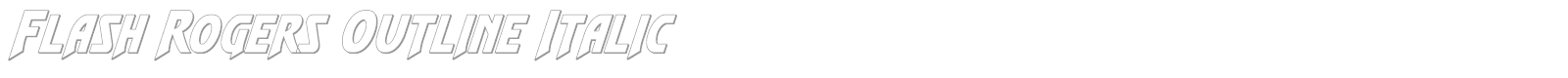 Flash Rogers Super-Italic font preview