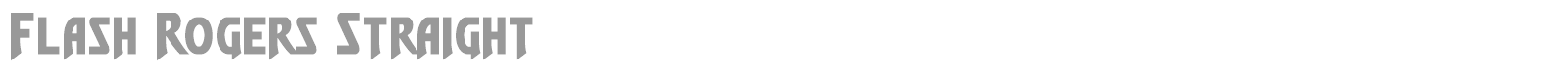 Flash Rogers Super-Italic font preview