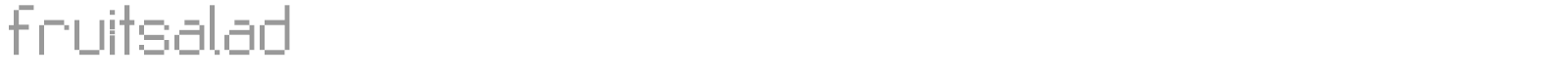 Fruitsalad font preview
