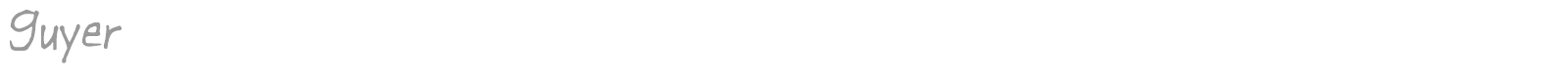 Guyer font preview
